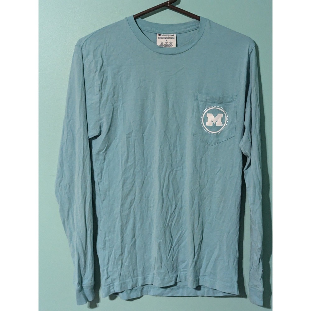 Light blue Michigan wolverines long sleeve shirt size small